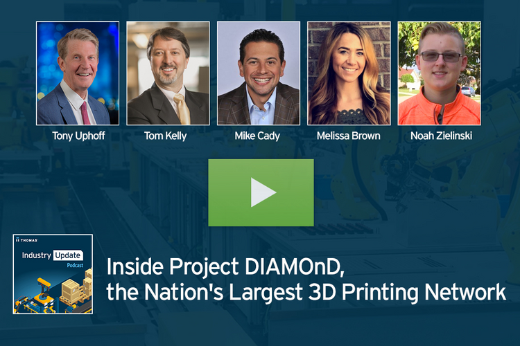 The Nation's Largest 3D Printing Network, Michigan-based Project DIAMOnD Showcases Industry-wide Collaboration