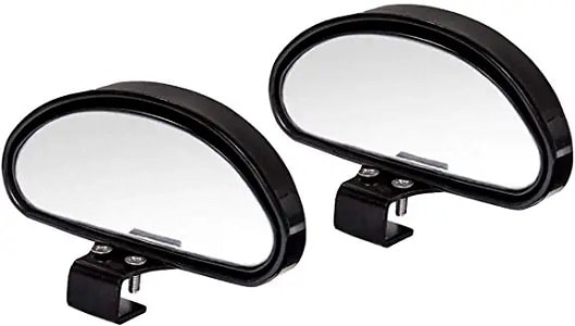 Blind Spot Car Mirrors: Semi Oval Convex Rear View/Side Car Mirror  |Automotive Exterior Accessories | Blindspot Stick On Mirror For Car By  Utopicar