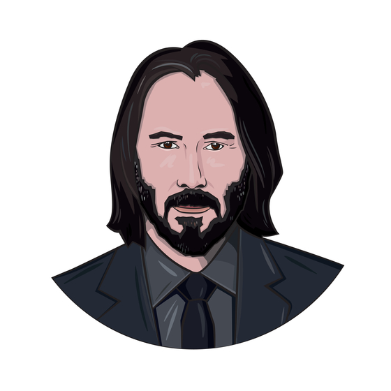 Keanu Reeves illustration