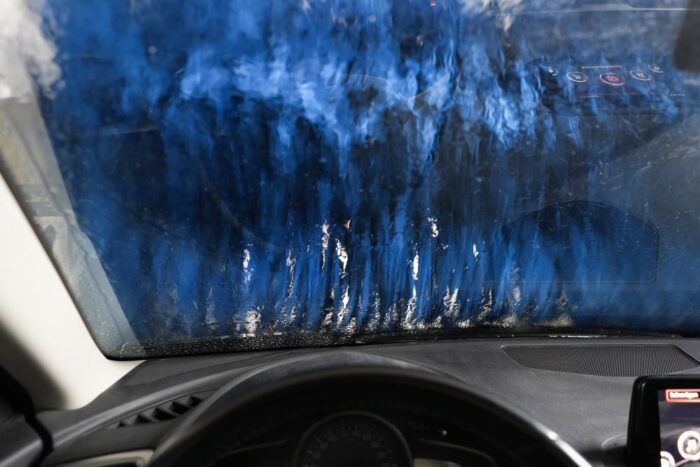 Car Windshield Clean Kit Microfiber Cloth Wand Interior Brush Glass Wi