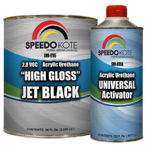 Restoration Shop - Super Gloss Jet Black Acrylic Enamel Auto Paint,  Complete Gallon Paint Kit, Single Stage High Gloss 