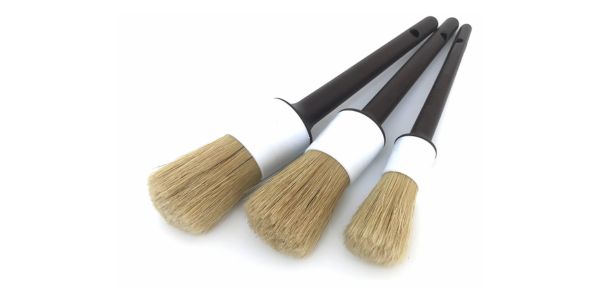 Detail Factory Detailing Brush Set | 6 Brushes Synthetic and Boars Hair