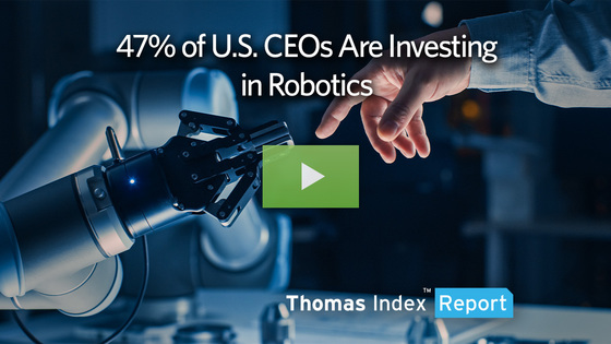 As Industry Embraces Robotics, Sourcing for Sensors Rises 200%+ YoY
