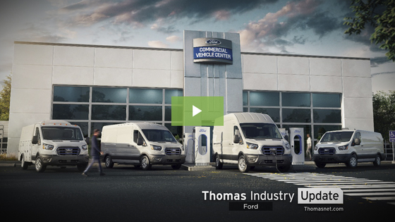 Ford dealer lot vans