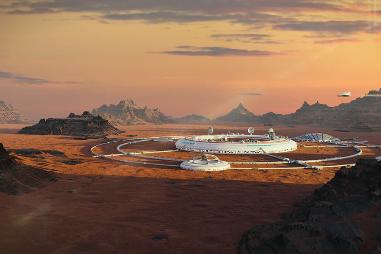 Designers Unveil Plans for Cliffside City on Mars