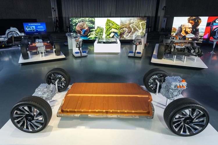 General Motors reveals its all-new modular platform and battery system, Ultium, Wednesday, March 4, 2020 at the Design Dome on the GM Tech Center campus in Warren, Michigan.
