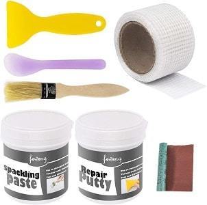 Goldblatt 17 Pieces Drywall Repair Kit, Including 14 Pieces 2/4/6/8 inch  Aluminum Self Adhesive Wall Repair Patches, Jab Saw, Sanding Sponge, Putty  Knife, for Drywall/Ceiling Patching, Plastering - Yahoo Shopping