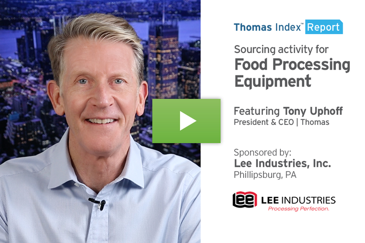 Sourcing for Food Processing Equipment on the Rise