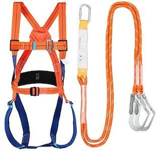 TONGXU Safety Harness Climbing Tree Strap with Carabiners Climbing Gear Utility 