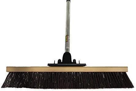 18” Push Broom with Rough Surface Bristles for Driveways SWOPT Premium Rough Surface Push Broom Head Handle Sold Sidewalks Interchangeable with Other SWOPT Products for More Efficient Cleaning and Storage Patios and More Head Only 