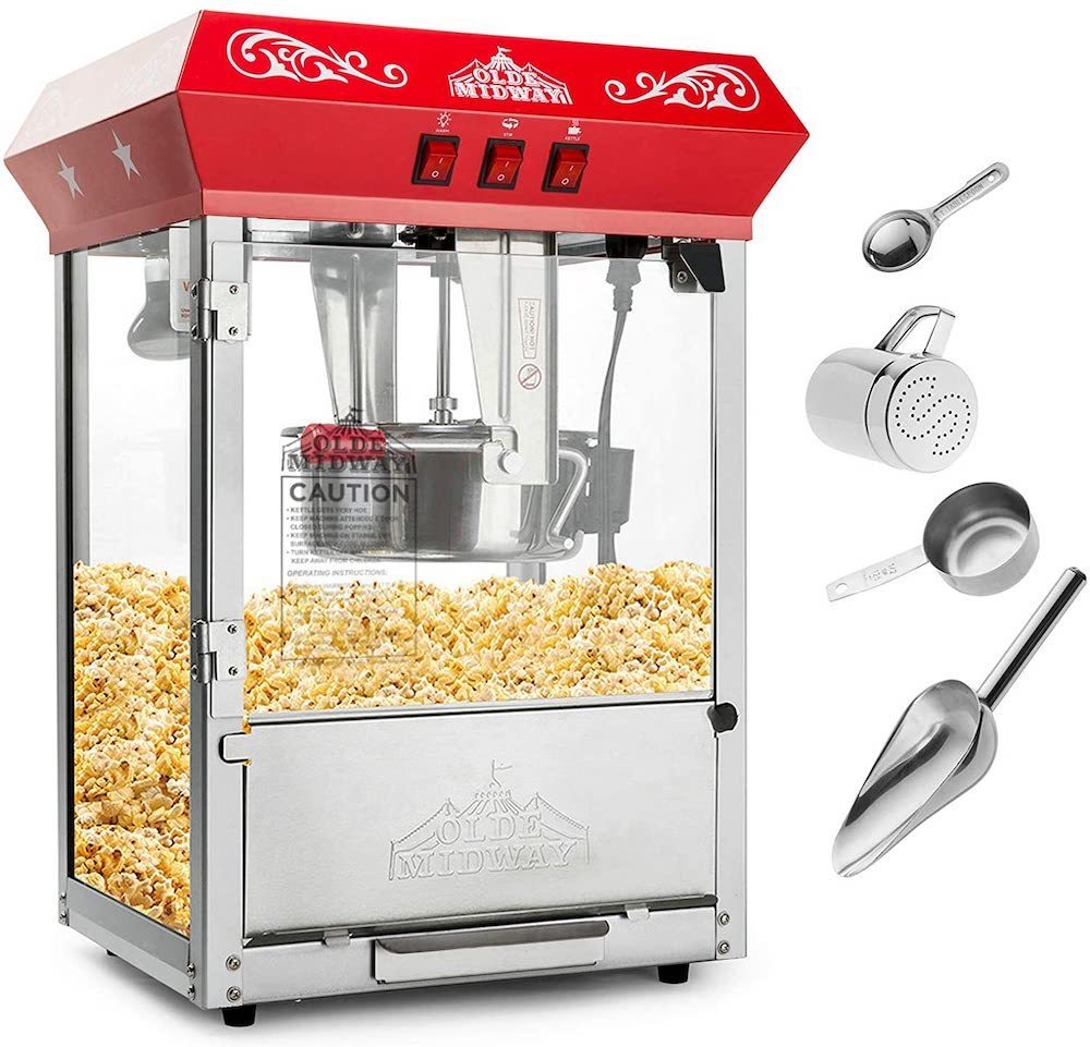 Large 18oz Popcorn Machine Better Quality With Heat Control