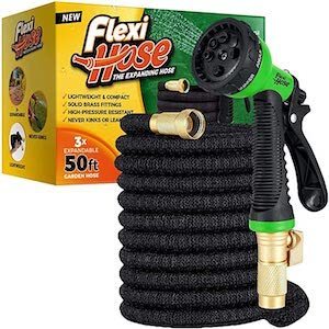 Garden Hose 3X Telescopic Water Pipe Flexible Expanding Compact & Collapsible Garden Hose Strongest Double Latex Inner Tube Prevent Leaking Magic Garden Hosepipe for All Watering Needs