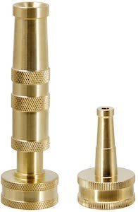 HQMPC Garden Hose Nozzle High Pressure Solid Brass Heavy Duty 1 3 