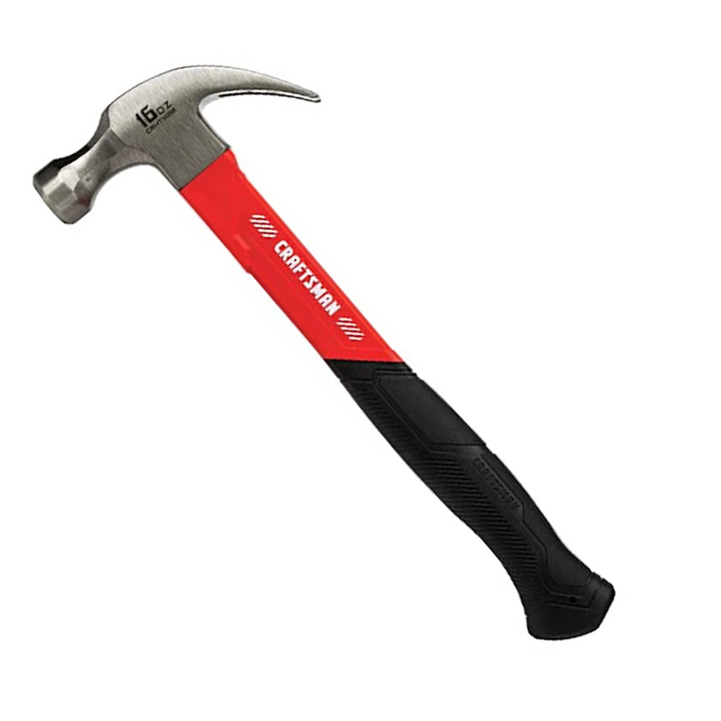 3 Piece Hammer Set; 16 OZ. Claw Hammer, Tack Hammer; Rubber Mallet (Double  SIded); Shock Absorbing Rubber Grips, Durable Fiberglass Handles And