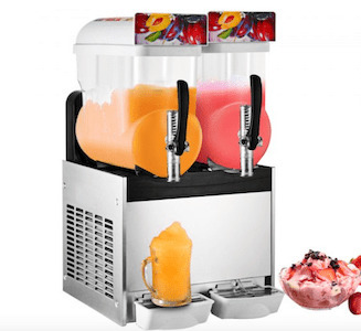 Ice Slush Machine Commercial Slushy Machine Frozen Drink Machine Adjustment Cooling Beverage Maker for Supermarkets Cafes Restaurants Bars 
