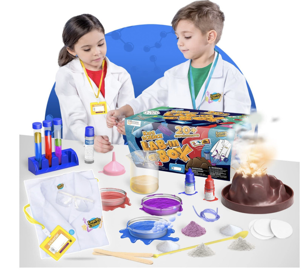 Learn & Climb 21 Science Experiments for Kids - Science Kit Gift Set 