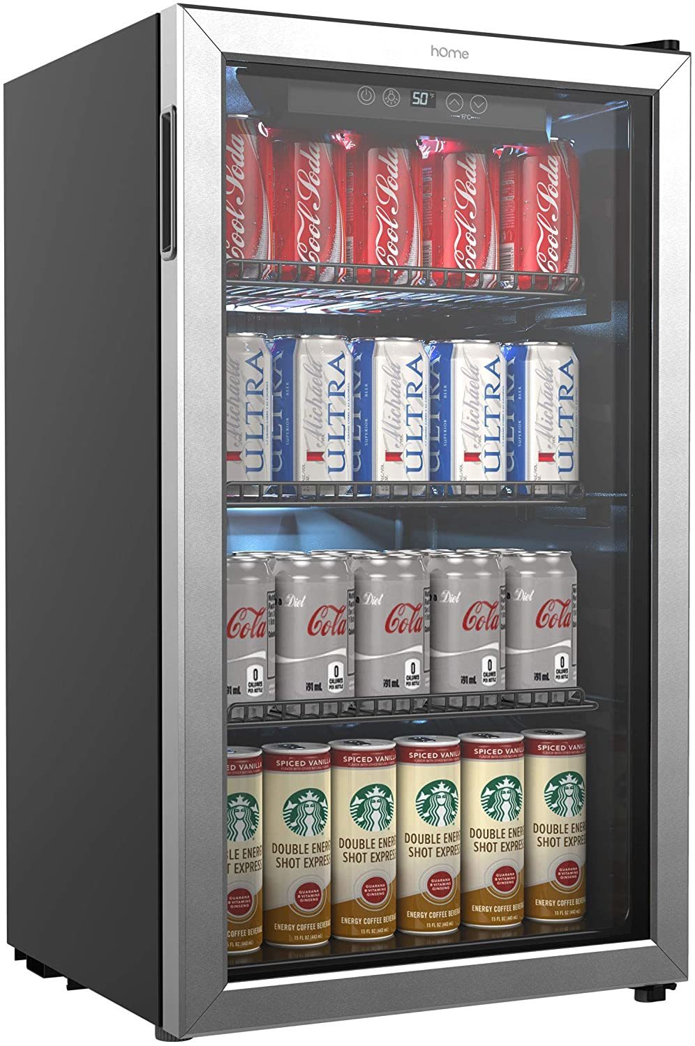 Deep Well Bottle Cooler; PeakCold Horizontal Beer Fridge