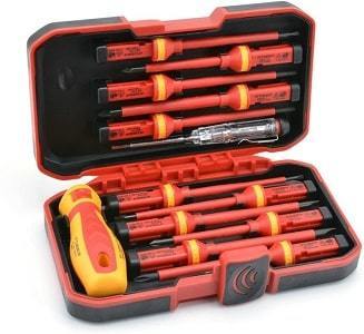 9 x Insulated Screwdriver Set Electrician Dedicated Multifunction Magnetic G2F6 