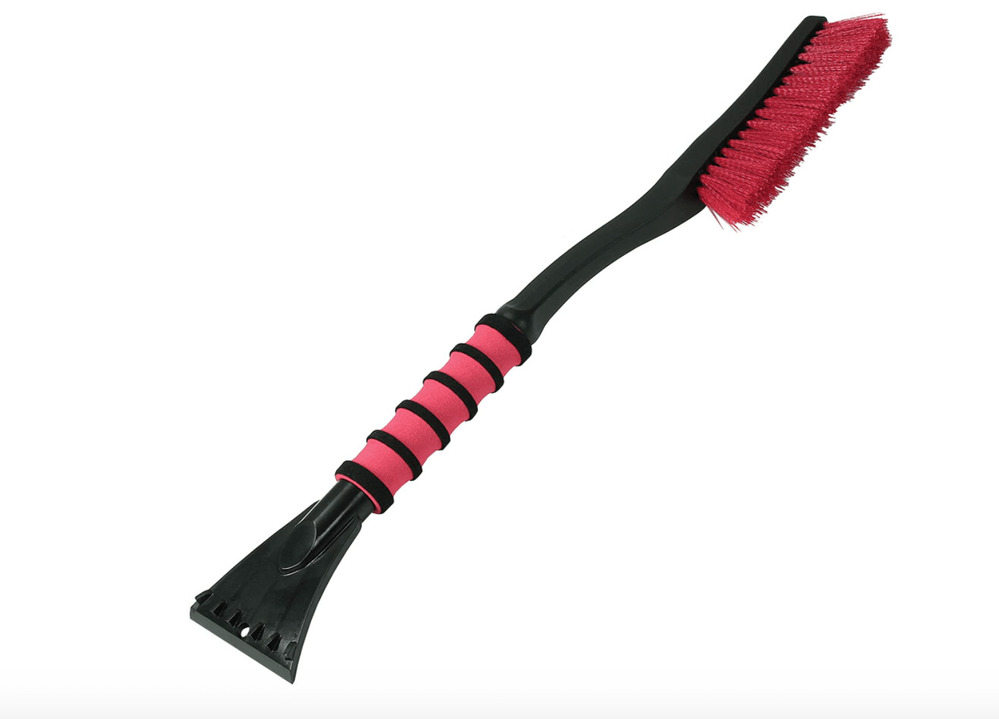 Yellow, 65cm FMS Sponge Snow Brush for Car with Scraper and Ice Breaker Extendable 