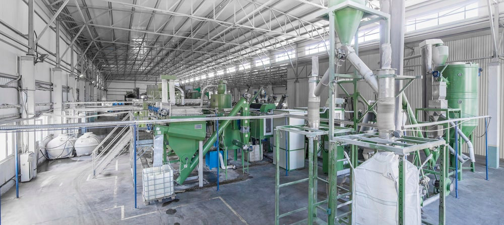 recycling factory machines