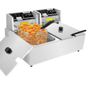 CAYVO 50-lb 2-Basket Commercial Deep Fryer at