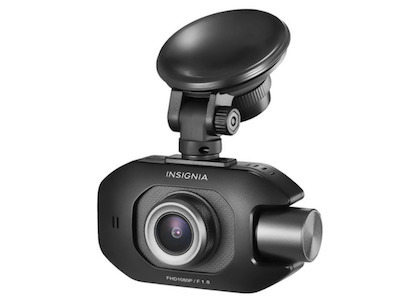 Best Buy: Insignia™ Front and Rear-Facing Camera Dash Cam Black NS