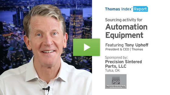 Thomas Index Report thumbnail - Sourcing activity for automation equipment