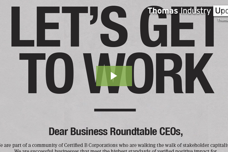 Full-page Newspaper Ad Challenges Top Business Executives