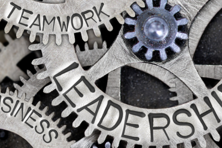 Gears stamped with the words success, teamwork, growth, business, leadership, and company
