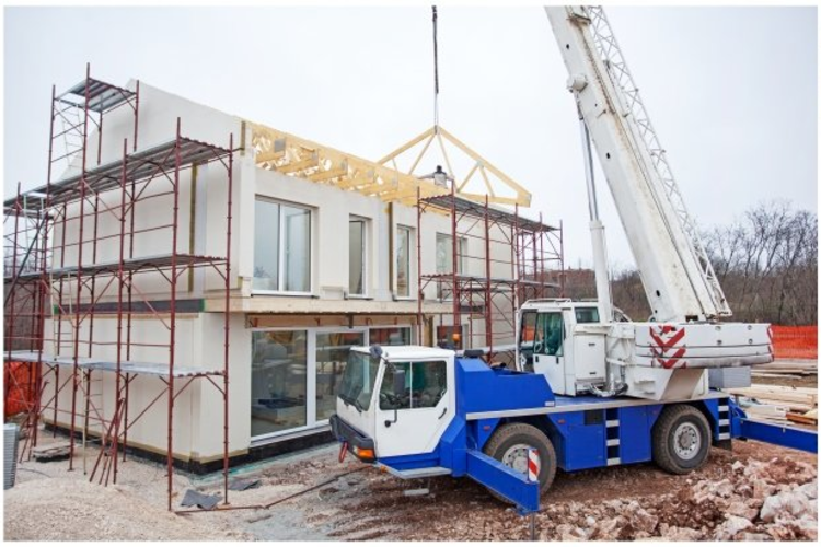Modular house construction project