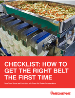 Checklist: How to Get the Right Belt the First Time