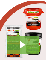 SpillVak Absorbs Up to 6X More Fluid Than Rock- and Clay-based Absorbents