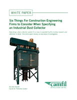 Six Things for Construction Engineering Firms to Consider When Specifying an Industrial Dust Collector