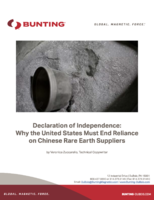 Declaration of Independence: Why the United States Must End Reliance on Chinese Rare Earth Suppliers