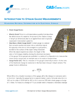 Introduction to Strain Gauge Measurements