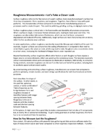 Roughness Measurements Lets Take A Closer Look