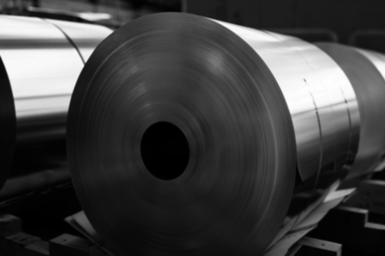 Rolls of aluminum sheet