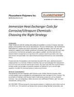  Corrosive/Ultrapure Fluid Heat Exchanger Coils - Choosing the Right Strategy