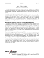 Laser Diode Principles