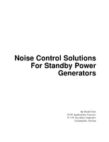 Noise Control Solutions for Standby Power Generators