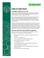 Cable for GigE Vision(TM)