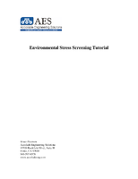 Environmental Stress Screening Tutorial