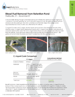 Diesel Fuel Removal from Retention Pond