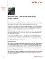 Microscan Helps Laser Devices Hit Its Target for UID Marking