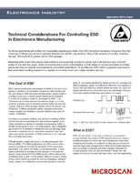 Technical Considerations for Controlling ESD in Electronics Manufacturing