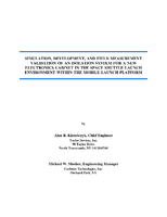 Simulation, Development, and Field Measurement Validation of an Isolation System for a New Electronics Cabinet in the Space Shuttle Launch Environment within the Mobile Launch Platform