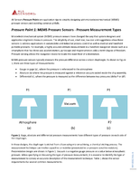 Pressure Point 1: MEMS Pressure Sensors - Pressure Measurement Types