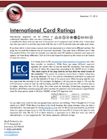 International Cord Ratings