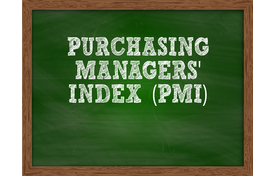 Purchasing Managers' Index written on a Chalkboard
