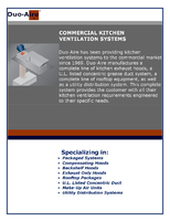 Commercial Kitchen Ventilation Systems